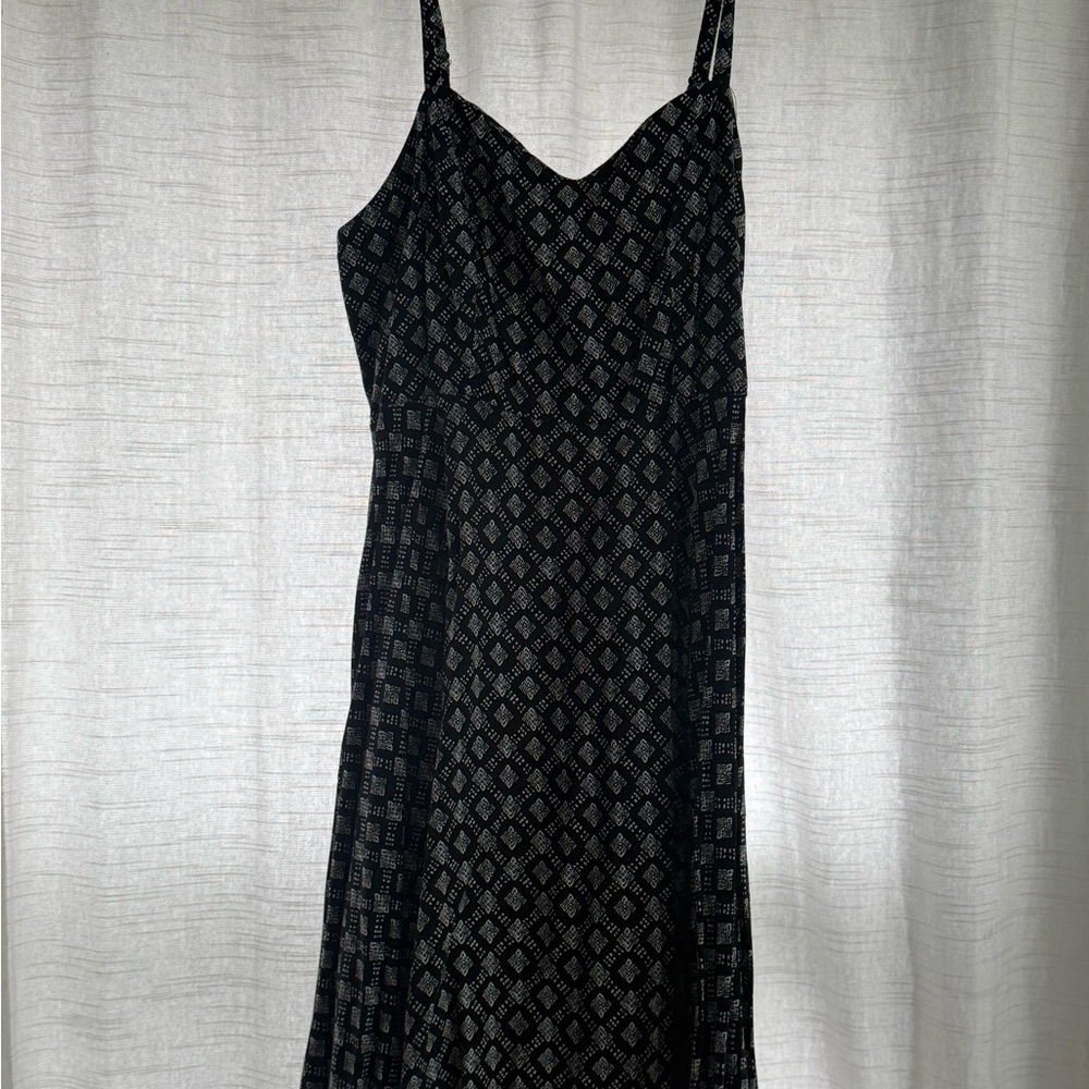 Black and White Patterned Summer Dress